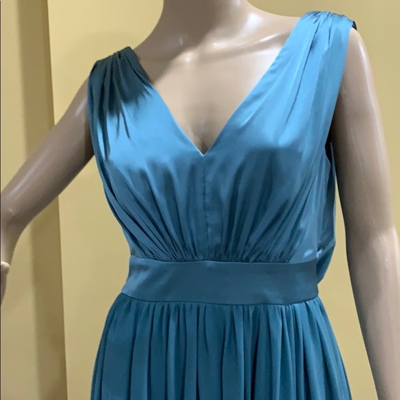 Vera Wang teal blue evening dress - Picture 2 of 11